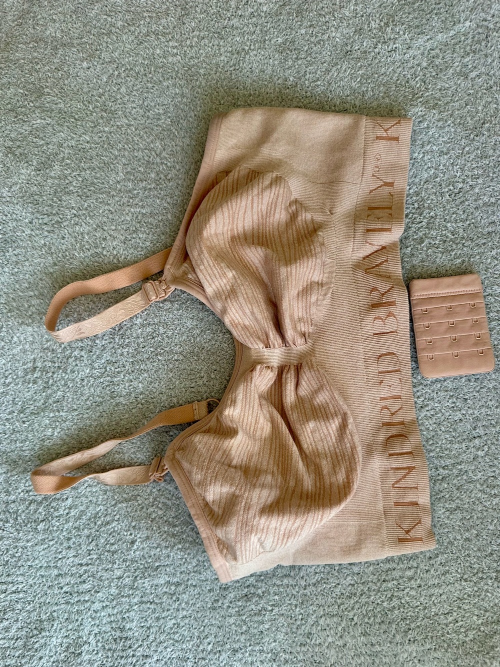 Kindred Bravely Ribbed Blush Wireless Nursing Bra (Without Pads)